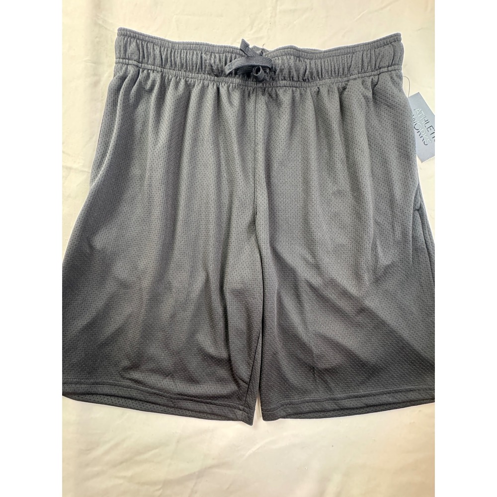 Athletic Works Mens Core Mesh Shorts Rich Black Size Medium 32-34 NWT